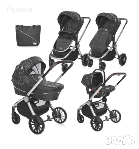 Комбинирана количка Lorelli - Ramona 3в1, снимка 2 - Детски колички - 52261424