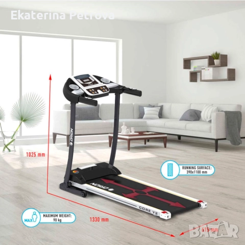 Пътека ORION CORE Y2 510-Y2 СИСТЕМА ЕЛЕКТРИЧЕСКА, 0.8-10 КМ/Ч, снимка 3 - Други спортове - 52557895