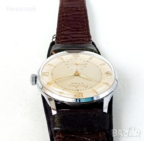 Omicron montre ancre 21 rubis - швейцарски часовник, снимка 7 - Мъжки - 43245376