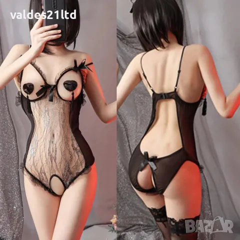 Еротично секси с отворено дъно и бюст, снимка 2 - Бельо - 35051778