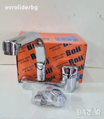 СУПЕР ПРОМОЦИЯ!!!Батерия Едноръкохваткова за стена със Неръждаема Странична "L" лебедка., снимка 2 - Смесители - 51374745