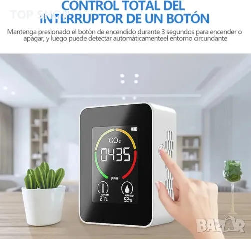 Многофункционален вътрешен преносим Co2 детектор