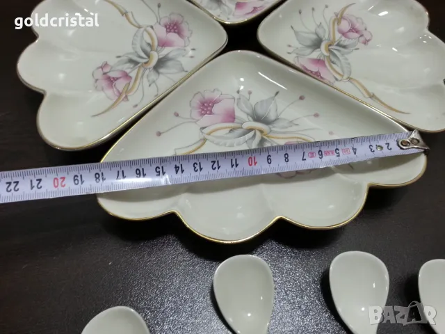 Стар български порцелан чинии плато ордьовър , снимка 2 - Антикварни и старинни предмети - 48646383