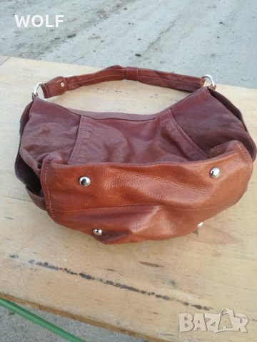  Немска Естествена кожа дамска маркова чанта от германия, снимка 4 - Чанти - 35191622