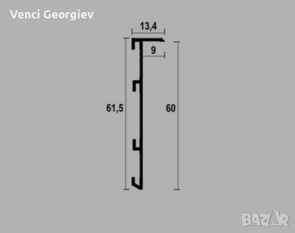 Профил за гипсокартонени тавани и скрит алуминиев перваз с LED, снимка 13 - Лед осветление - 51082010