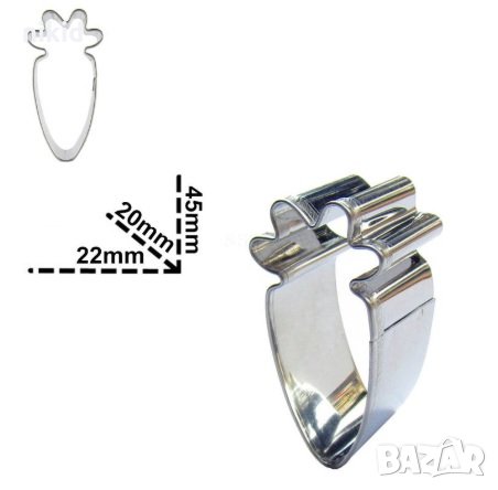  Мини морковче морков метална форма резец за направа на сладки украса тесто бисквитки фондан