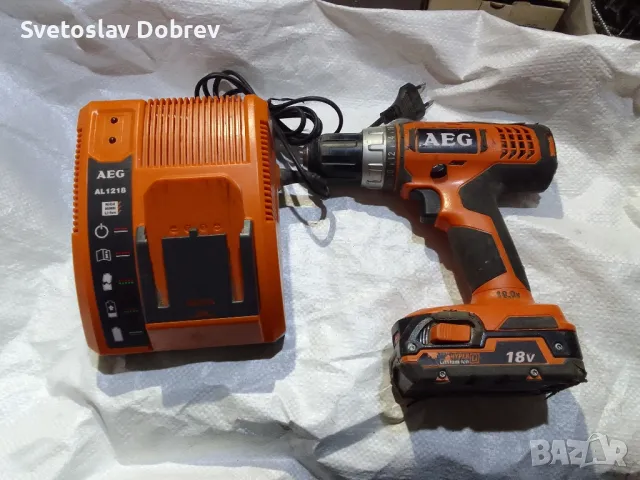 акумулаторен винтоверт АЕГ,AEG 18v, снимка 4 - Винтоверти - 47960752