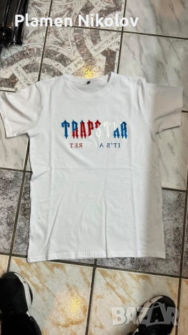 Бяла тениска TRAPSTAR , снимка 2 - Спортни дрехи, екипи - 43955181