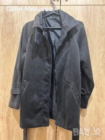 Тъмно сиво палто, снимка 3 - Палта, манта - 51866126