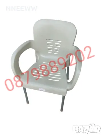 Градински стол с метални крака , снимка 5 - Градински мебели, декорация  - 49781017