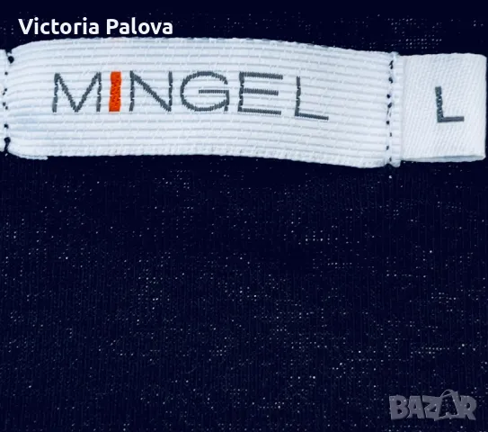 Черен памучен потник MINGEL ШВЕЦИЯ, снимка 3 - Потници - 47363494