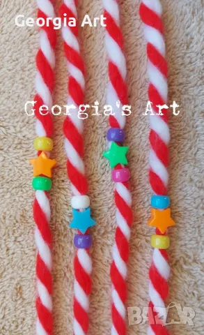 Ръчно изработени мартеници за ръка ⭐️ЗВЕЗДИЧКИ⭐️, снимка 1