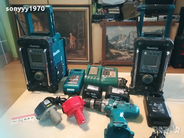 makita radio & charger & battery 0205211201, снимка 4 - Винтоверти - 32740456