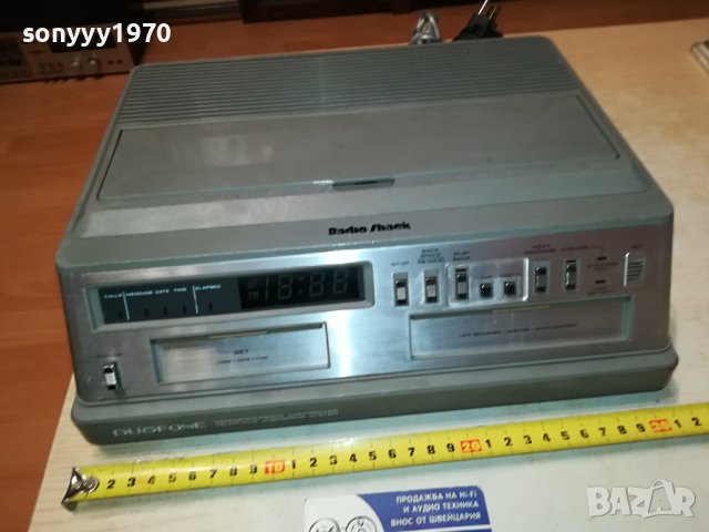 RADIO SHACK TAD-220 DUOFONE-120V ВНОС SWISS LNVR3012231749, снимка 5 - Радиокасетофони, транзистори - 43595794