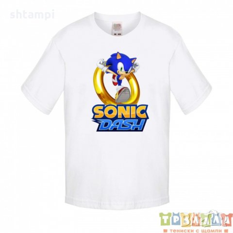 Детска тениска Соник Sonic the Hedgehog Sonic Dash, снимка 4 - Детски тениски и потници - 32942990