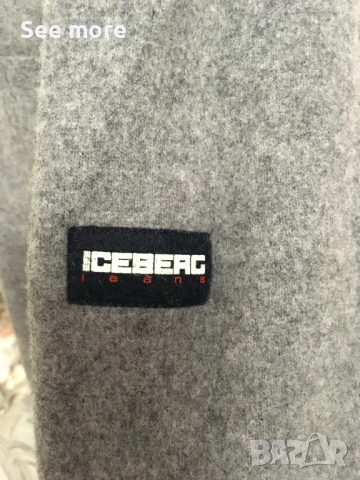 ICEBERG Jeans мъжка блуза вълна XXL, снимка 4 - Ризи - 53373361