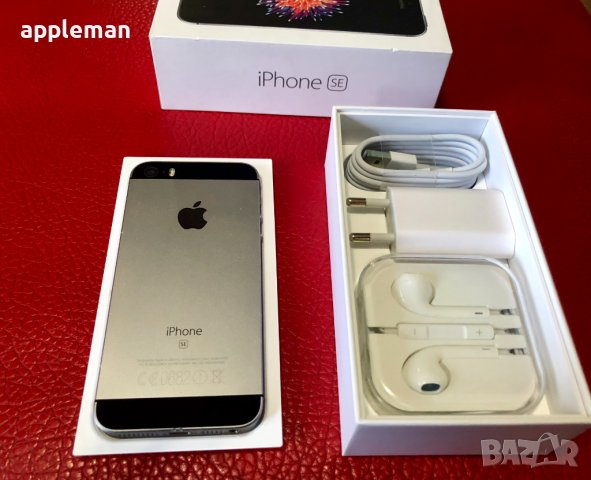 Apple iPhone SE 32Gb Black Фабрично отключен Айфон телефон, снимка 3 - Apple iPhone - 30577180