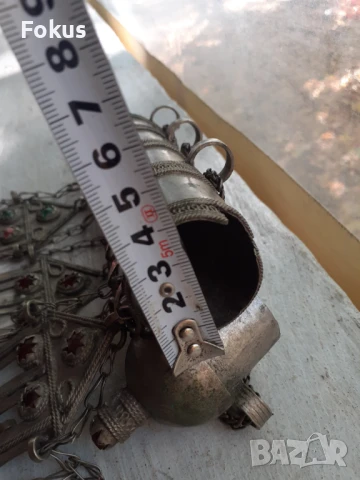 Огромен възрожденски османски накит муска трепка сачан, снимка 5 - Антикварни и старинни предмети - 51195377