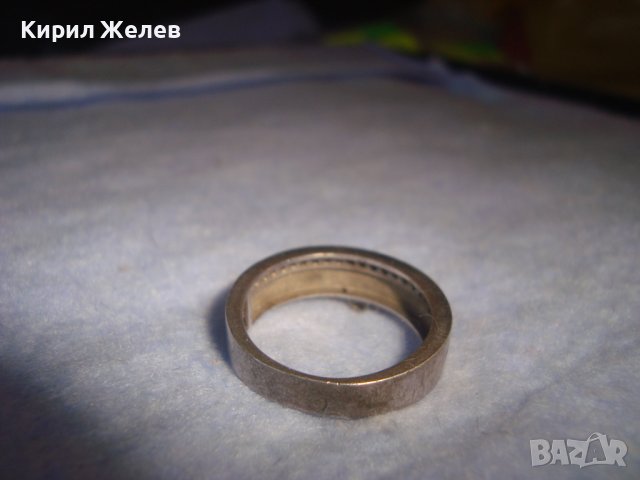 BVLGARI МАРКОВ СРЕБЪРЕН СКЪПОЦЕНЕН ПРЪСТЕН МАТИРАНО СРЕБРО 925 БУЛГАРИ с ФАСЕТИРАНИ ЦИРКОНИ 28720, снимка 12 - Пръстени - 37300350