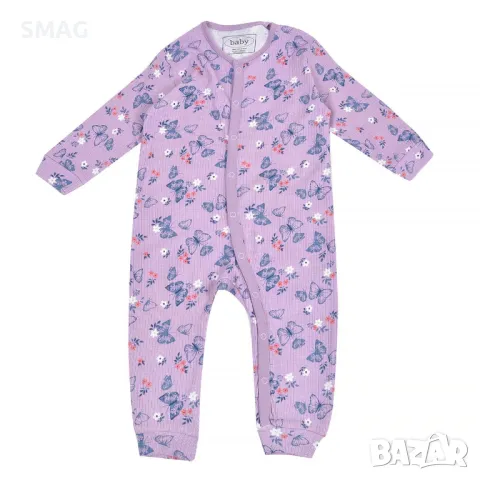 Бебешко боди ромпър Лилаво Сини Пеперуди S_1220515
