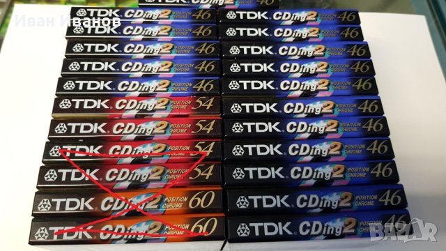 TDK CDing II аудиокасети хром