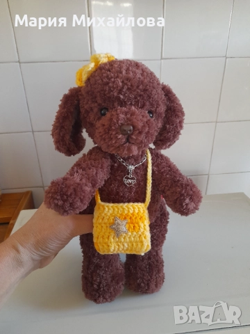 Ръчно изплетено кученце., снимка 1
