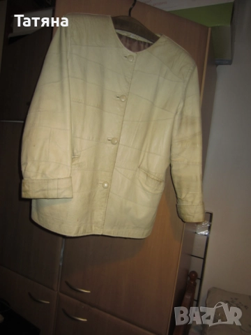  Кожено яке  Дамско  ИТАЛИЯ, снимка 8 - Якета - 28672618