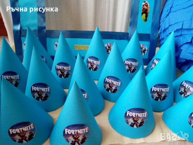 Шапка за парти тема фортнайт 0.50ст/бр, снимка 1