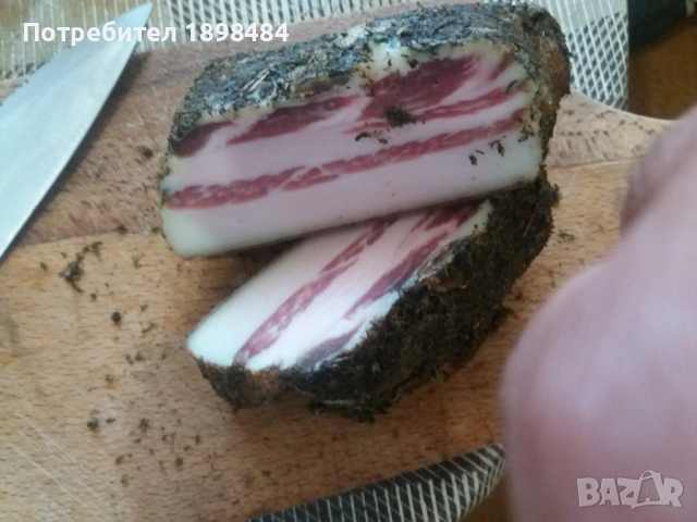 Продавам прясна сланина с месо по нея от домашно прасенце. 10лв за кг!, снимка 3 - Други стоки за дома - 53217292