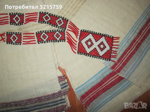 Антикварни кенарени кърпи и колие мъниста-за носия, снимка 4 - Антикварни и старинни предмети - 48928338