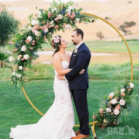 Кръгла арка за балони комплект скоби от железен пръстен сватбена, снимка 2 - Други - 53287465