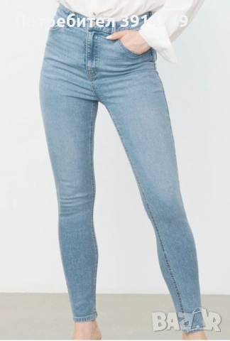 НОВИ дънки, skinny, с добра еластичност, висока талия, нормална дължина, размер 34