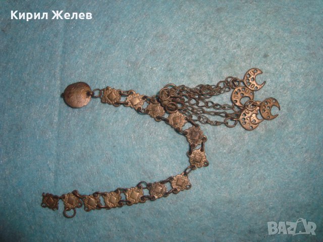 19 ВЕК ВЪЗРОЖДЕНСКИ НАКИТ СРЕБРО САЧАН ОРНАМЕНТИКА РЪЧНА ИЗРАБОТКА КУЧКА ОСМАНСКА ЗАБОДКА БИЖУ 26448, снимка 6 - Антикварни и старинни предмети - 34884075