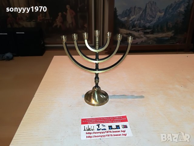 евреиски свещник-внос швеция 2405221414, снимка 12 - Антикварни и старинни предмети - 36861036