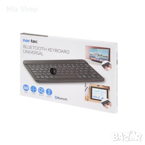 Безжична клавиатура, Nor tec, Цвят черен