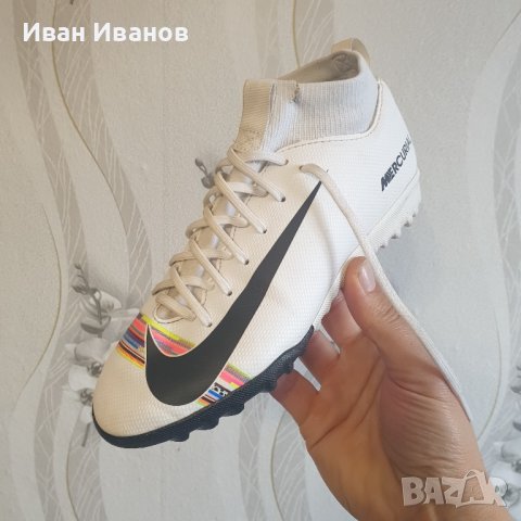 стоножки Nike Mercurial Superfly 6 Academy CR7 TF номер 34,5-35, снимка 5 - Футбол - 42678255