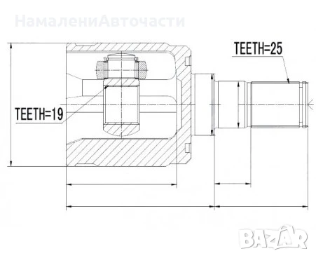 Предно вътрешно каре 495001C000 NPWHY518 Hyundai Getz