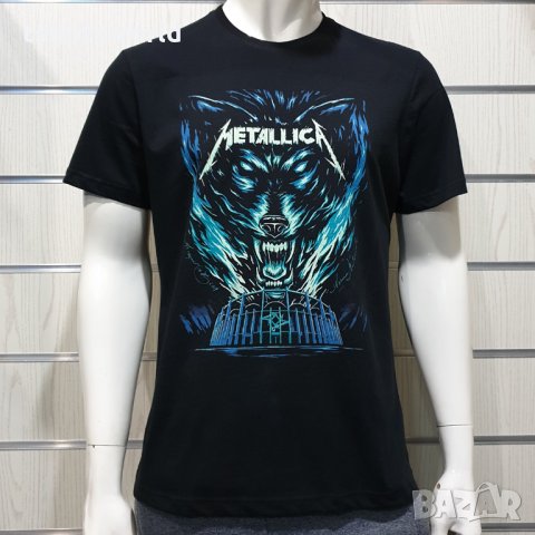 Нова мъжка тениска с дигитален печат на музикалната група METALLICA, Вълк (Wolf), снимка 6 - Тениски - 34658137