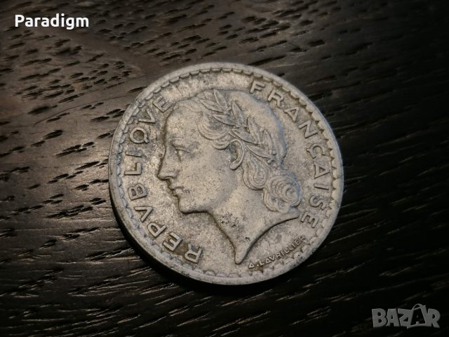 Монета - Франция - 5 франка | 1947г., снимка 2 - Нумизматика и бонистика - 27166706