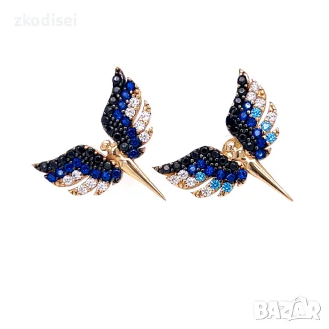 Златни обеци 2,54гр. 14кр. проба:585 модел:1139-5, снимка 3 - Обеци - 33664766