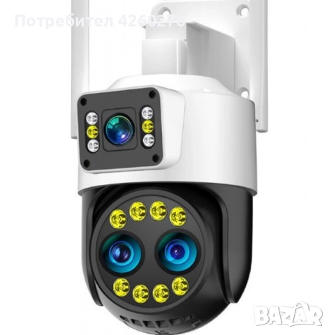 Високотехнологична външна камера за наблюдение с интелигентно нощно виждане., снимка 3 - HD камери - 52108406