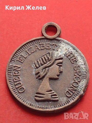 Медальони 3 броя Кралица Елизабет втора стари за КОЛЕКЦИОНЕРИ 28619, снимка 2 - Други ценни предмети - 43029315