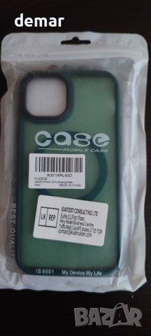 Магнитен калъф WXX за iPhone 12/iPhone 12 Pro, съвместим с MagSafe, 6.1” полупрозрачен зелен, снимка 8 - Калъфи, кейсове - 44104918