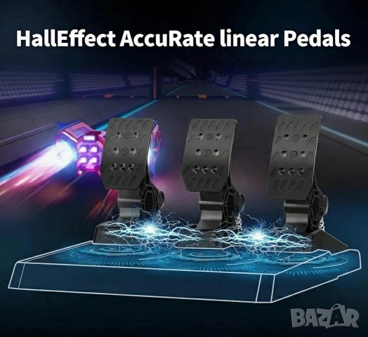 Гейминг Педали DOYO за PC: Hall Effect Сензори и Здрава Конструкция, снимка 3 - Джойстици и геймпадове - 53375099