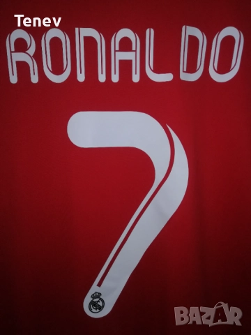 Real Madrid Ronaldo оригинална тениска фланелка червен Реал Мадрид Роналдо Шампионска Лига Adidas , снимка 4 - Тениски - 52931489