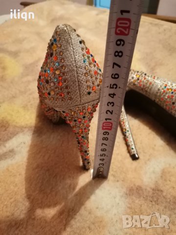 Уникални официални дамски  обувки с 14 см. токче (обувани са един път) 39 номер , снимка 7 - Дамски обувки на ток - 35007697