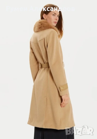 Дамско палто GUESS AMELIA Beige в размер М, снимка 3 - Палта, манта - 53119967