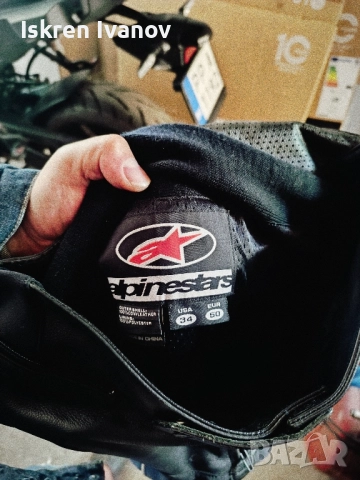 Кожен мото панталон Alpinestars 50 , снимка 5 - Панталони - 51642517