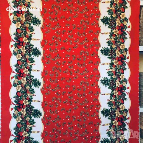 Покривки 140/180 правоъгълни и овал - Коледни