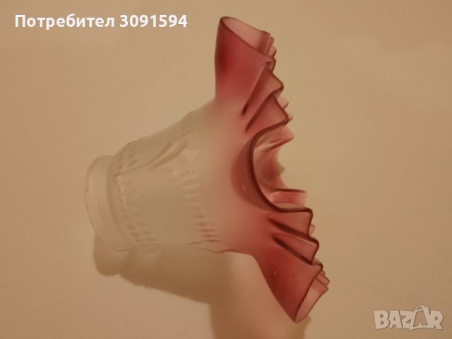 Винтидж абажур от стъкло в стил ар нуво, снимка 13 - Антикварни и старинни предмети - 40825516